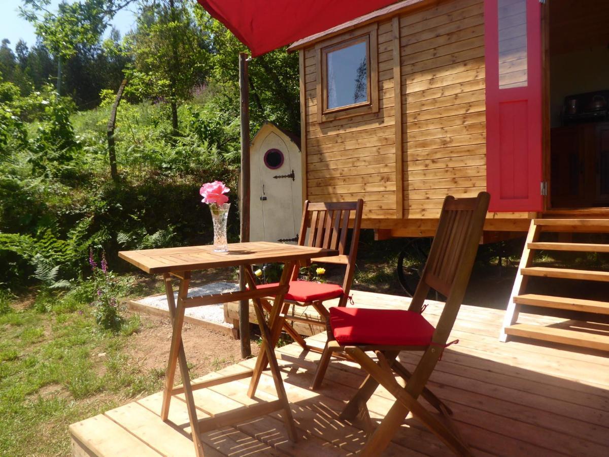 Rosa The Cosy Cabin - Gypsy Wagon - Shepherds Hut, River Views Off-Grid Eco Living Pedrogao Grande Exterior foto