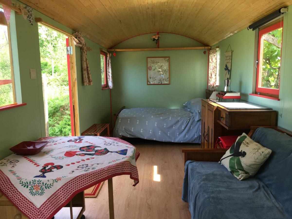 Rosa The Cosy Cabin - Gypsy Wagon - Shepherds Hut, River Views Off-Grid Eco Living Pedrogao Grande Exterior foto